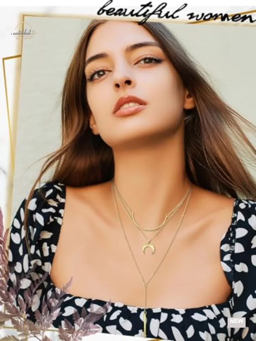 6 Pcs Gold Plated Beaded Heart Choker Boho Teal Necklace Set with Map Coin Bar